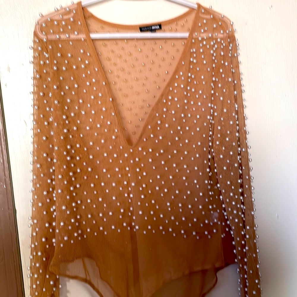 Nude Pearl bodysuit